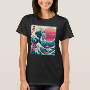  Sunset Natuur Lover Japanese Wave Art Surf T-shirt