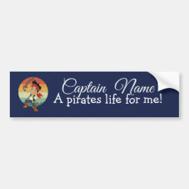 SUNSET Nautical Blue Boy Party Pirates Bumpersticker