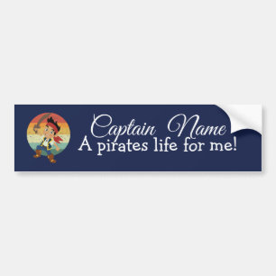 SUNSET Nautical Blue Boy Party Pirates Bumpersticker