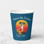 Sunset Nautical Boy Pirate Papieren Bekers (Voorkant)