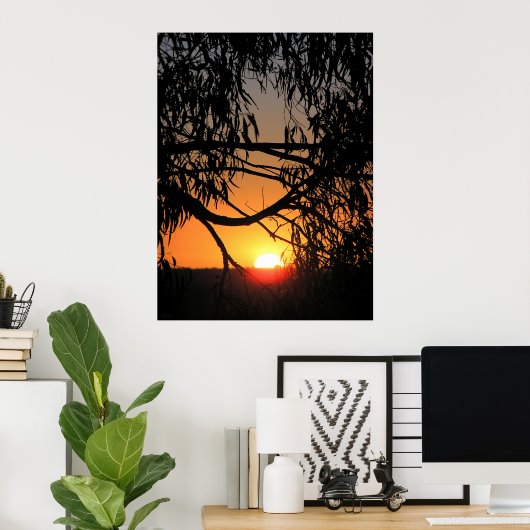 SUNSET NEST Poster (Thuiskantoor)