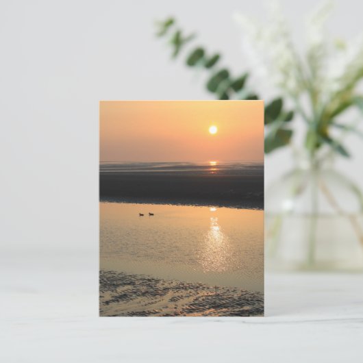 Sunset - New brighton Briefkaart (Staand voorkant)