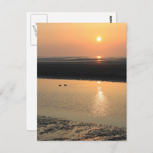 Sunset - New brighton Briefkaart (Voorkant / Achterkant)