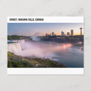SUNSET, NIAGARA HERFSTEN, CANADA BRIEFKAART