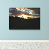 Sunset Nights Canvas Afdruk (Insitu (Houten vloer))