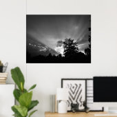 Sunset / Noir Poster (Thuiskantoor)