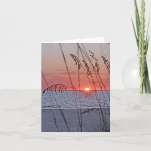 Sunset Note Card Treasure Island Kaart (Voorkant)
