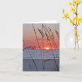 Sunset Note Card Treasure Island Kaart (Gele Bloem)