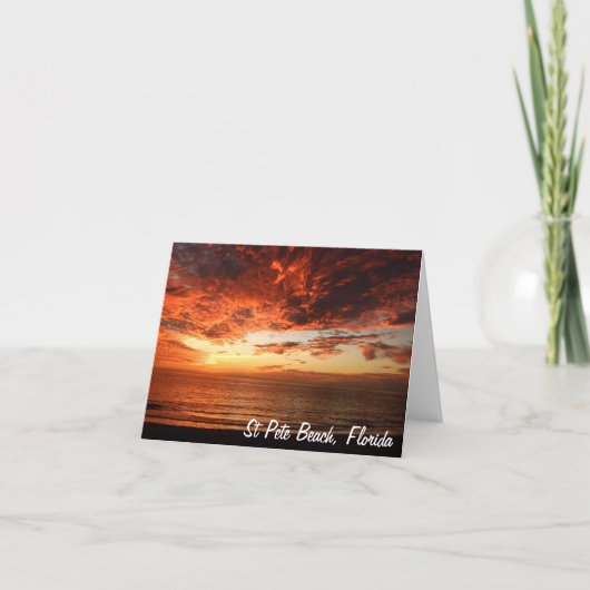 Sunset Notecard - Gepersonaliseerd Kaart (Voorkant)