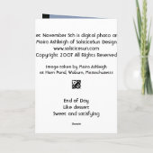 Sunset November 5th Kaart (Achterkant)