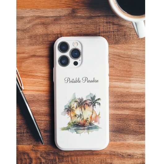 Sunset Oasis, op maat Case-Mate iPhone Case