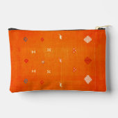 Sunset Oasis: Oranje erfgoed Boho Marokkaans Etui (Achterkant)