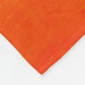 Sunset Oasis: Oranje erfgoed Boho Marokkaans Fleece Deken (Hoek)