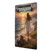 Sunset Ocean Aesthetic Photo Enlargement Mini Klembord (Angled2)