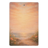 Sunset Ocean Aesthetic Photo Enlargement Mini Klembord (Achterkant)