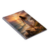 Sunset Ocean Aesthetic Spiral Photo Notebook Notitieboek (Rechterzijde)