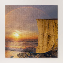 Sunset Ocean Cliff Legpuzzel