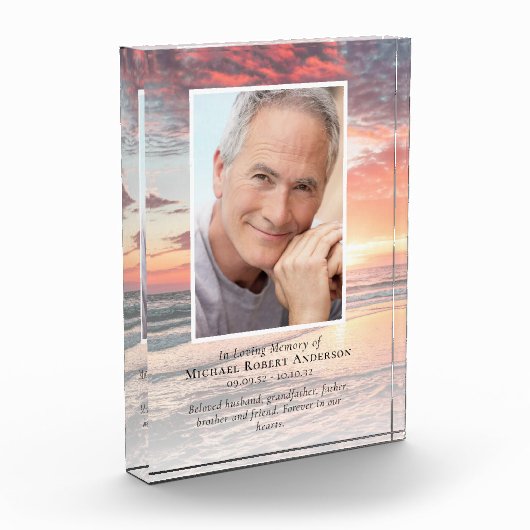 Sunset Ocean Foto Memorial (Links)