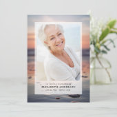 Sunset Ocean Fotobegrafenis Kaart (Staand voorkant)