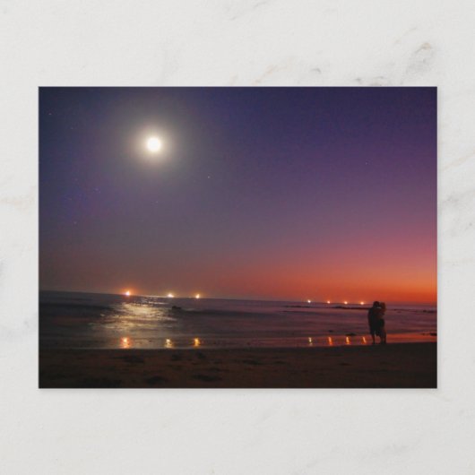 Sunset Ocean Kiss Briefkaart (Voorkant)