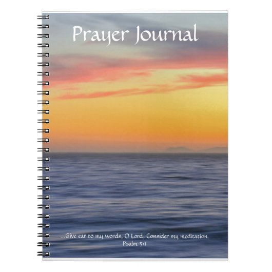 Sunset Ocean Meditation Prayer Journal Notitieboek (Voorkant)