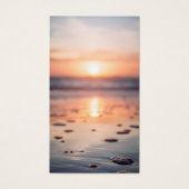 Sunset Ocean Memorial Prayer Kaart (Voorkant)