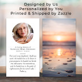 Sunset Ocean Memorial Prayer Kaart