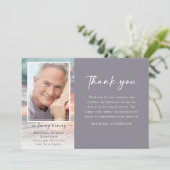 Sunset Ocean Memory Photo Funeral Bedankkaart (Staand voorkant)