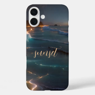 Sunset Ocean Monogrammed Hoesje - Mate iPhone