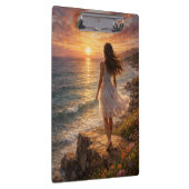 Sunset Ocean Oil Painting Clipboard Klembord (Rechts)