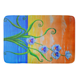 Sunset Ocean Orchids Badmat