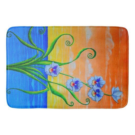 Sunset Ocean Orchids Badmat (Voorkant)