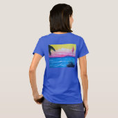 Sunset Ocean Orchids T-shirt (Achterkant volledig)