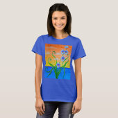 Sunset Ocean Orchids T-shirt (Voorkant volledig)