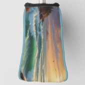 Sunset Ocean Seascape Schilderij Kunstwerk Golfheadcover (Draai 90)