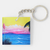 Sunset Ocean  Sleutelhanger (Achterkant)