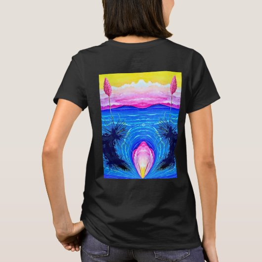 Sunset Ocean  T-shirt (Achterkant)