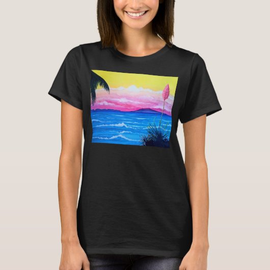 Sunset Ocean  T-shirt (Voorkant)