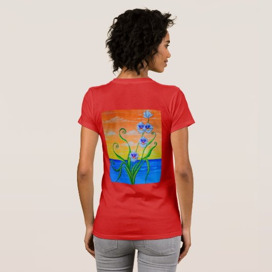 Sunset Ocean T-shirt (Achterkant volledig)