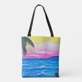 Sunset Ocean  Tote Bag (Achterkant)