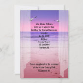 Sunset Ocean uitzicht Vow Renewal Ceremony Kaart (Achterkant)