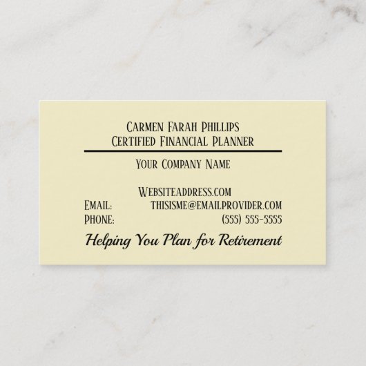 Sunset Ocean Water Sun Oranje Pensioen Sjabloon Visitekaartje (Achterkant)