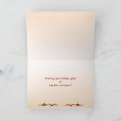 Sunset Ocean Wave Abstract Verjaardag Kaart (Binnen)