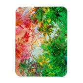 Sunset Oerwoud Tropical Palm Leaves Magneet (Verticaal)