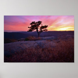 Sunset of Beer Mountain NY Poster