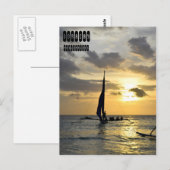 Sunset of Boracay, Filipijnen Briefkaart (Voorkant / Achterkant)