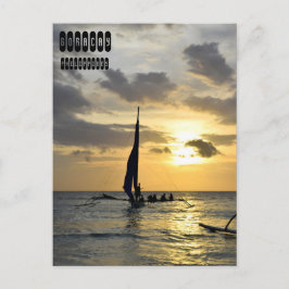 Sunset of Boracay, Filipijnen Briefkaart
