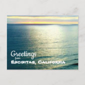 Sunset of Encinitas California Moonlight Beach Briefkaart (Voorkant)