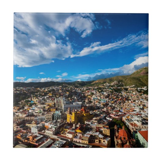 Sunset of Guanajuato Tegeltje (Voorkant)