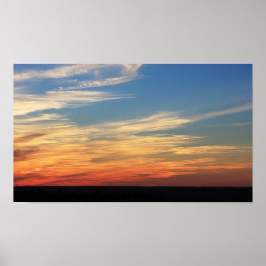 Sunset of Lutes Mountain Poster (Voorkant)